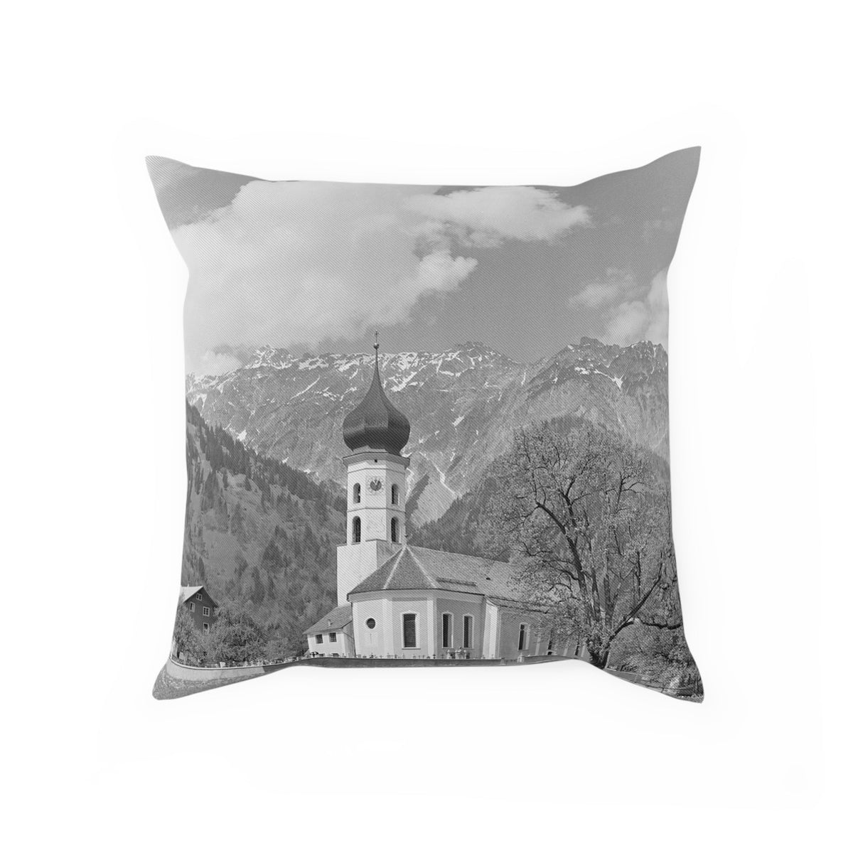 Vandans Kirche Kissen Vorderseite
