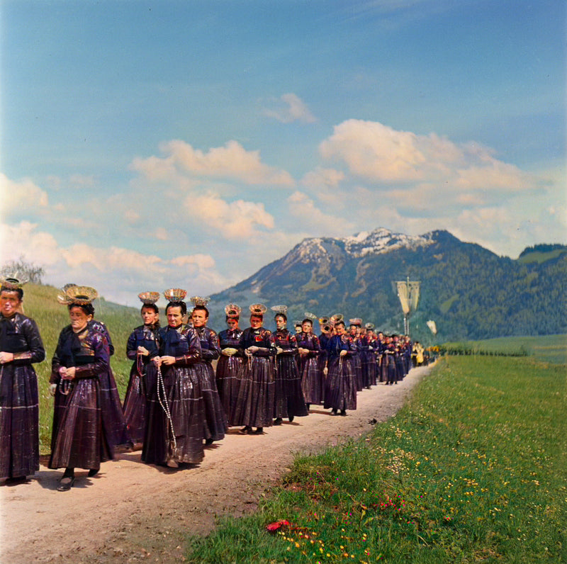 Wälder Tracht - Koloriert