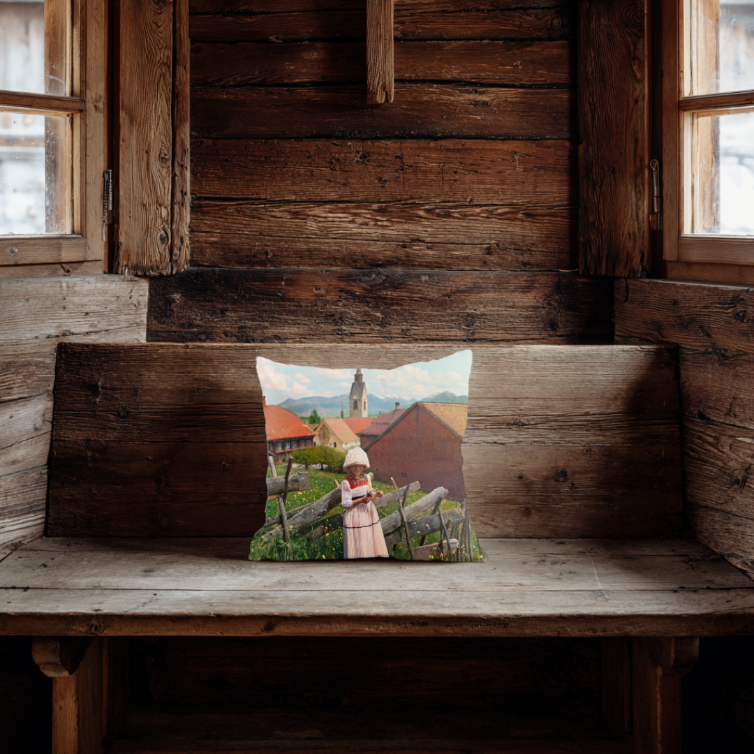 Mädchen in Tracht - Koloriert