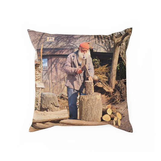 Brennholz spalten - Koloriert