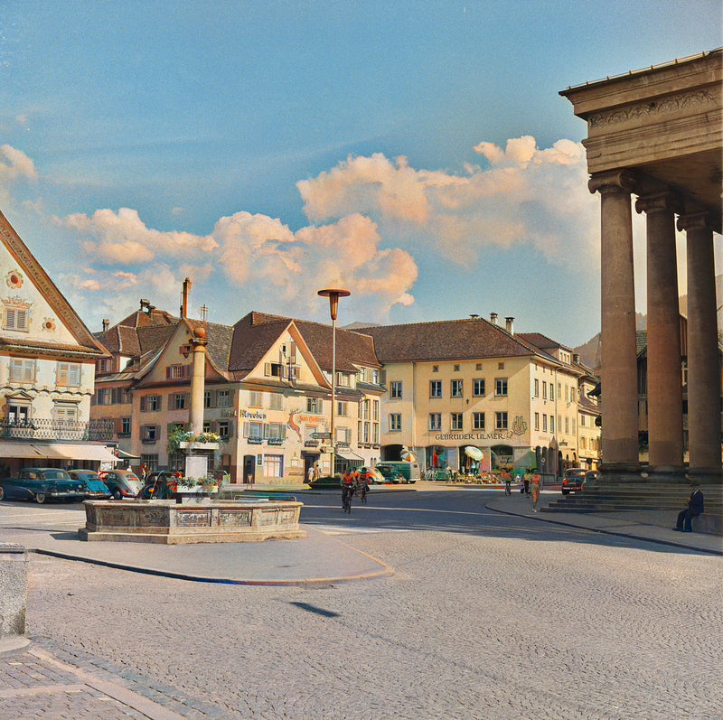 Dornbirn Marktplatz - Koloriert