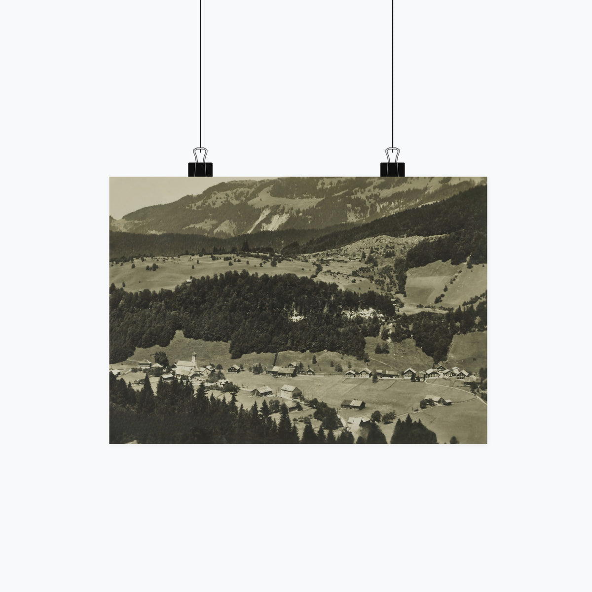 Schnepfau von oben Poster