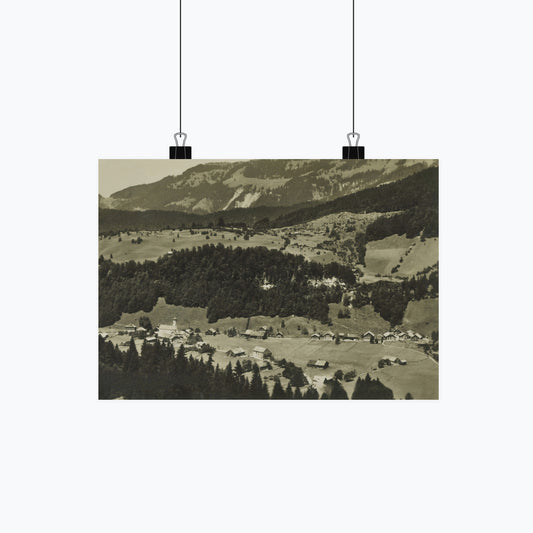 Schnepfau von oben Poster