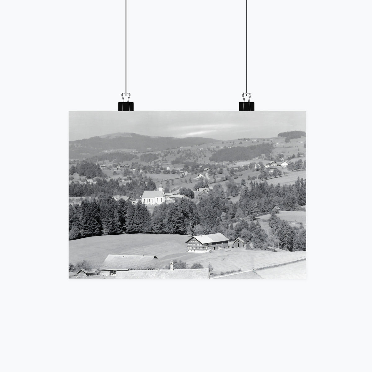 Langenegg Dorf Poster